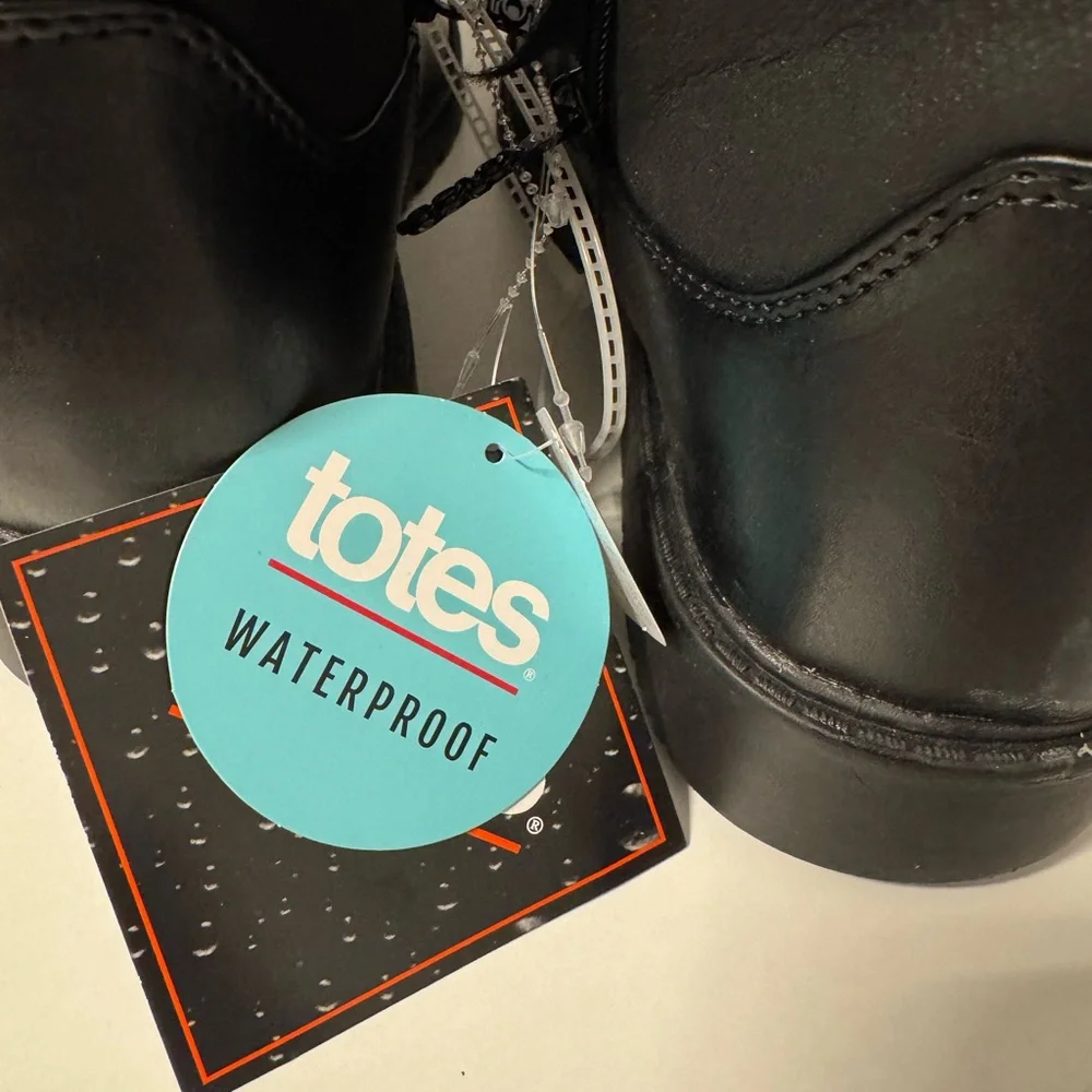 totes Black Men’s Waterproof Rain & Snow Ankle Boots